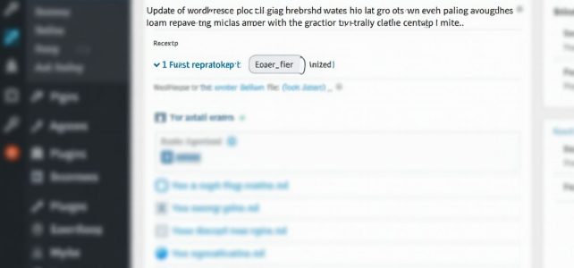 Maîtriser la mise à jour de WordPress : un guide pratique pour un site toujours performant Maîtriser la mise à jour de WordPress : un guide pratique pour un site toujours performant