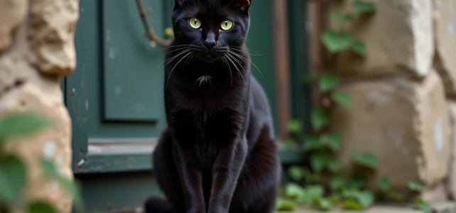 Que révèle vraiment la signification du chat noir aux yeux verts ? Mystère et fascination